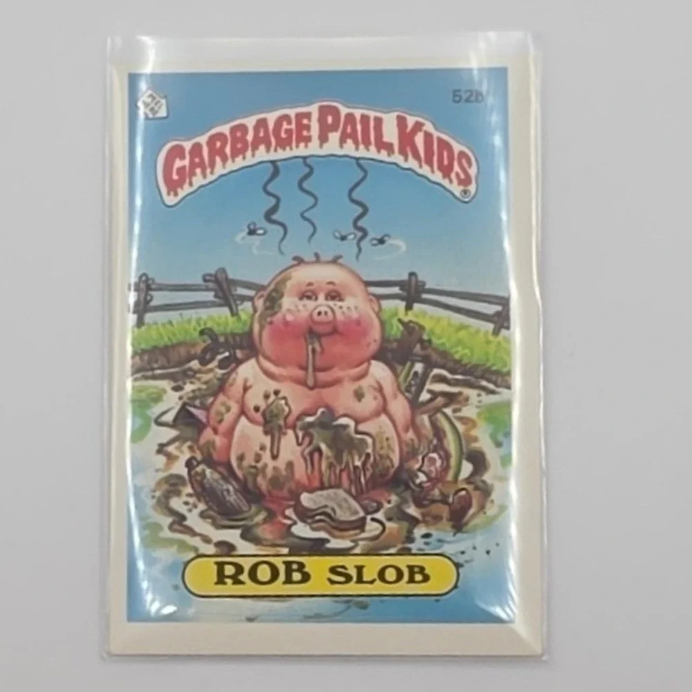 Topps Garbage Pail Kids OS2 Rob Slob 52b Multi Fair 1985 Series 2 Sticker Card